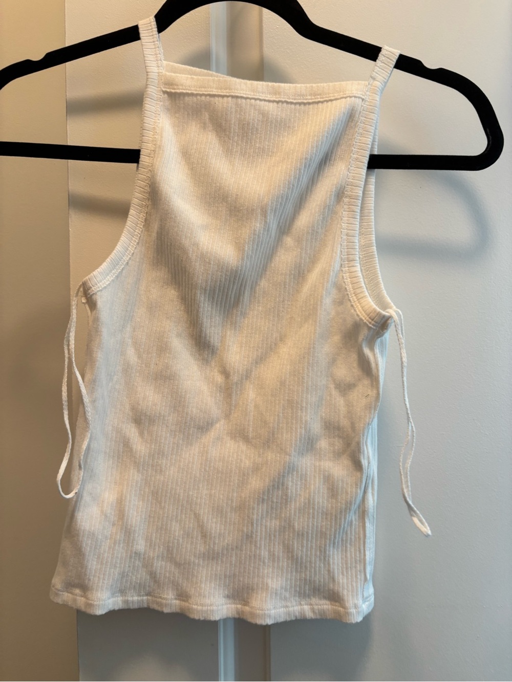 We The Free Off-White Ribbed Tank Top